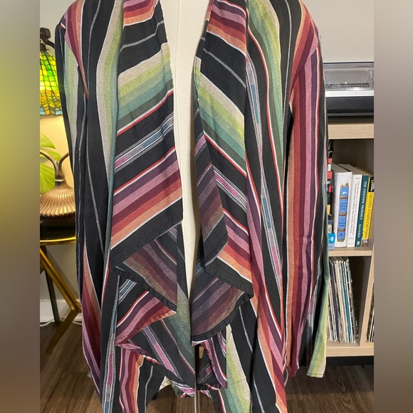 Silverado Colorful Serape Western Cardigan Jacket - Picture 2 of 6